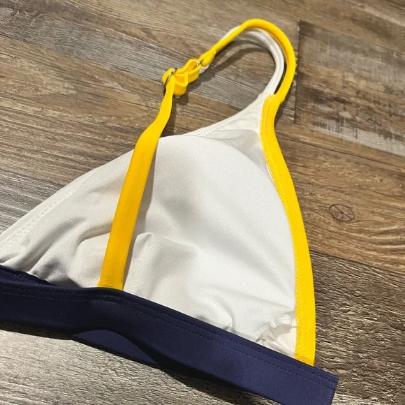 Cupshe Yellow and White Women's Bikini Size Medium Large - Picture 5 of 9